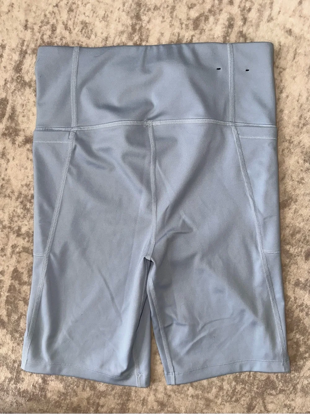 Under Armour Pale Blue Biker Shorts - Picture 3 of 4